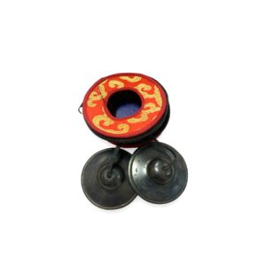 Tingsha de Bronce negro 7 cm Con Estuche